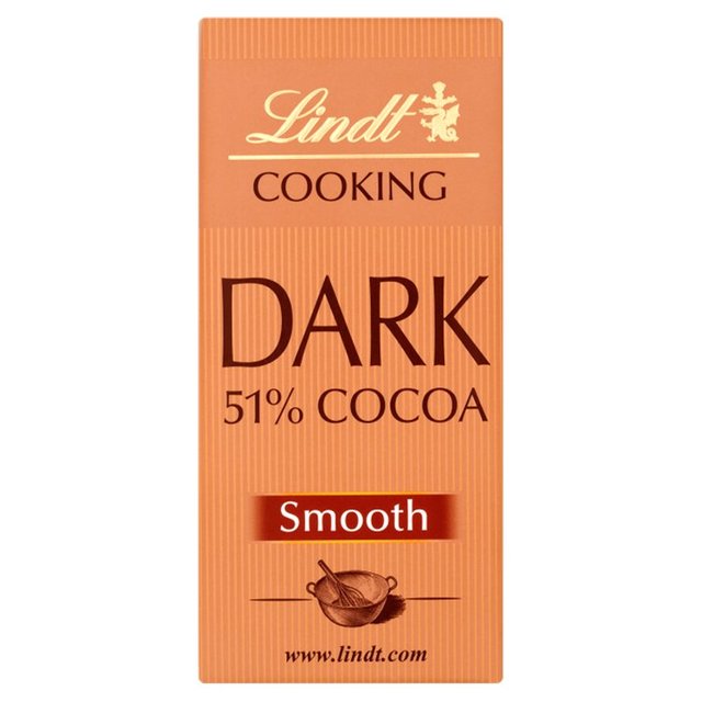 Lindt 51% Dark Cooking Chocolate Bar, 200g