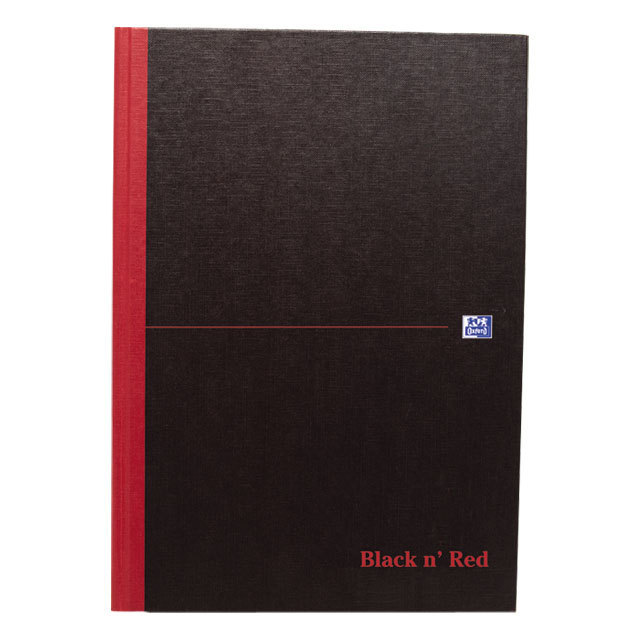 Black N Red Feint Casebound Book A5