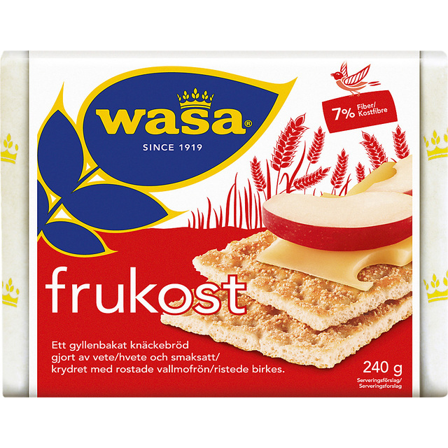 Wasa Frukost Wheat Crispbread With Poppy Seed, 240g