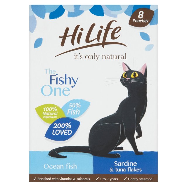 HiLife It’s Only Natural The Fishy One in Jelly, 8 x 70g