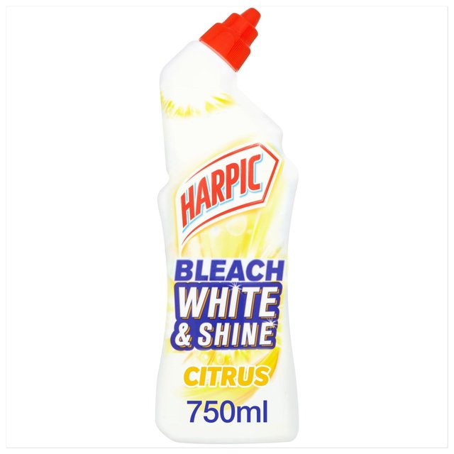 Harpic White & Shine Bleach Citrus Toilet Cleaner Gel, 750ml