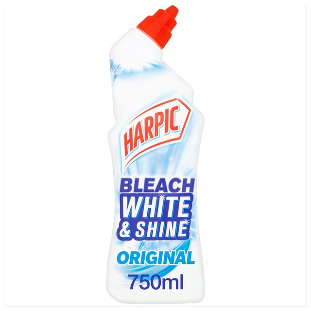 Harpic White & Shine Bleach Original Toilet Cleaner Gel, 750ml