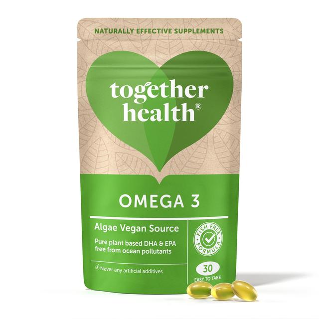 Together Omega-3 From Dha & Epa Rich Algae Vegetable Capsules, 30 Per Pack