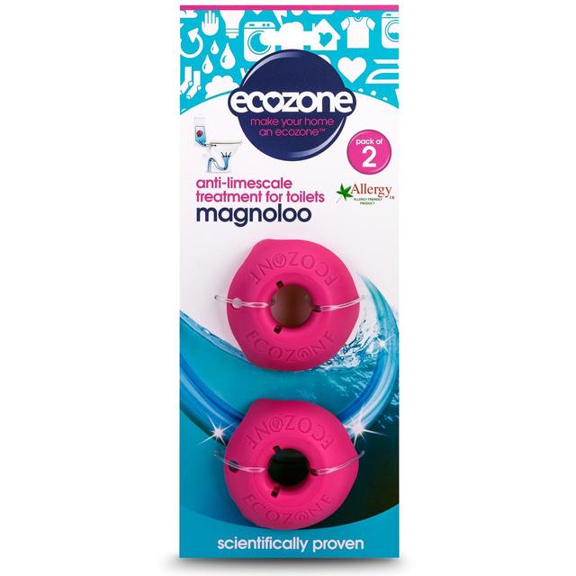 Ecozone Magnoloo Anti-Limescale Device for Toilets, 2 Per Pack