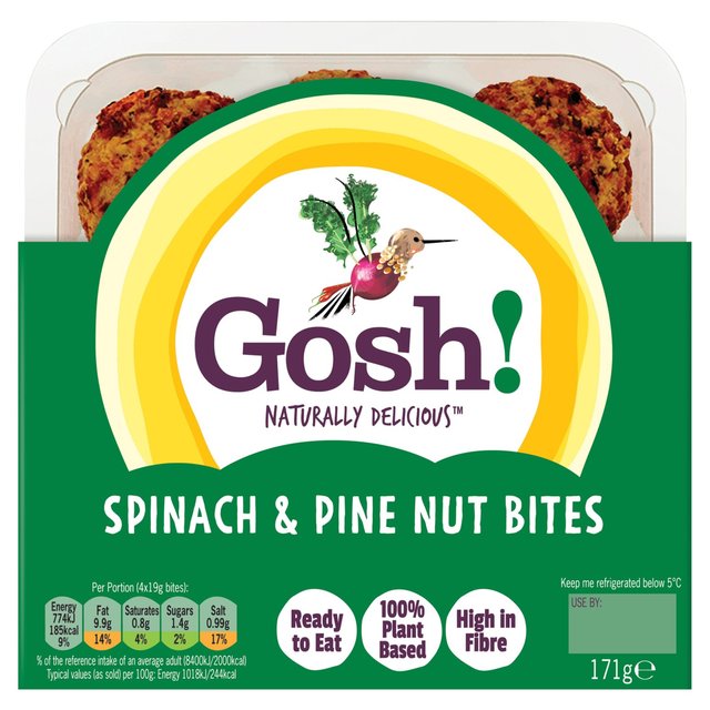 Gosh! Spinach & Pine Nut Falafel Bites, 171g