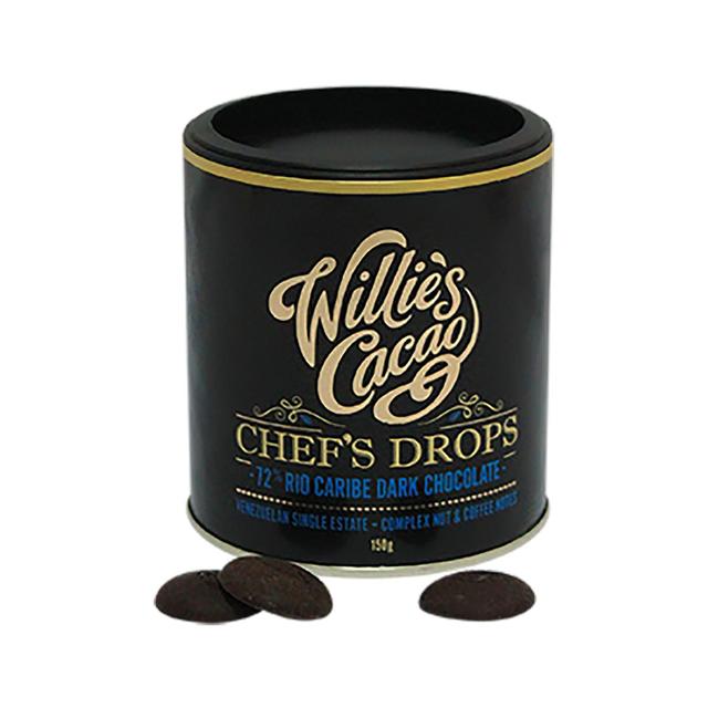 Willie’s Cacao Venezuelan Dark Chocolate Drops 72%, 150g
