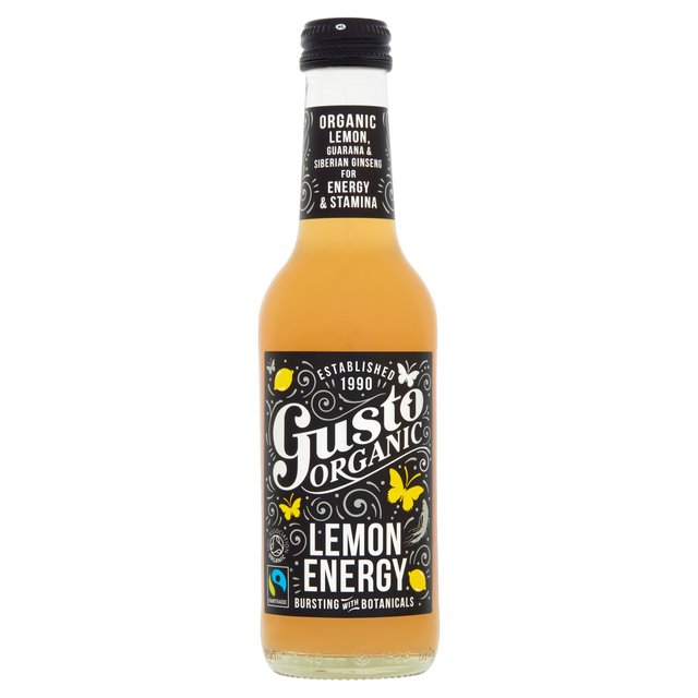 Gusto Organic Lemon Energy Drink, 250ml