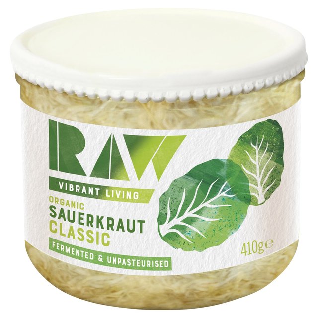 Raw Health Raw Organic Fresh Kraut Classic Crunch Sauerkraut & Sea Salt, 410g