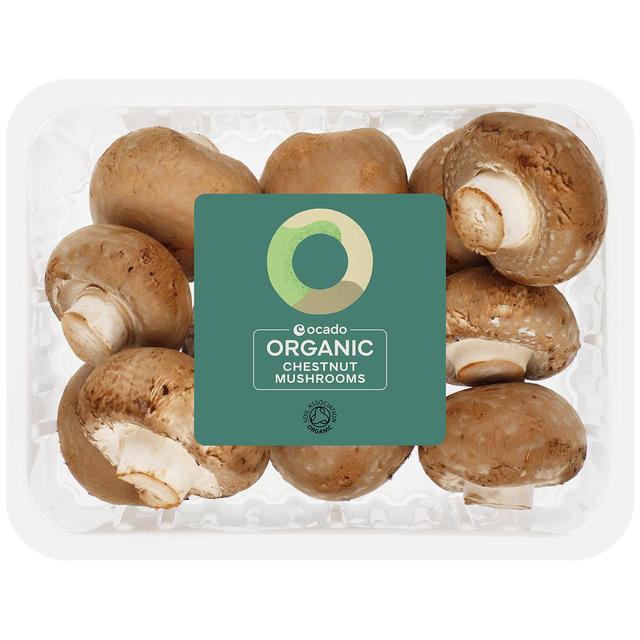 Ocado Organic Chestnut Mushrooms, 250g
