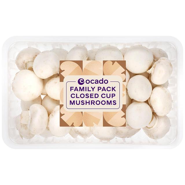 Ocado Family Pack Closed Cup Mushrooms, 625g