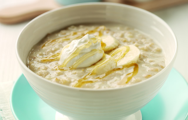 Honey and Yogurt Porridge with Banana