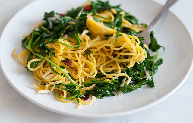 Spaghetti with Rocket and Lemon Recipe | Recipes from Ocado