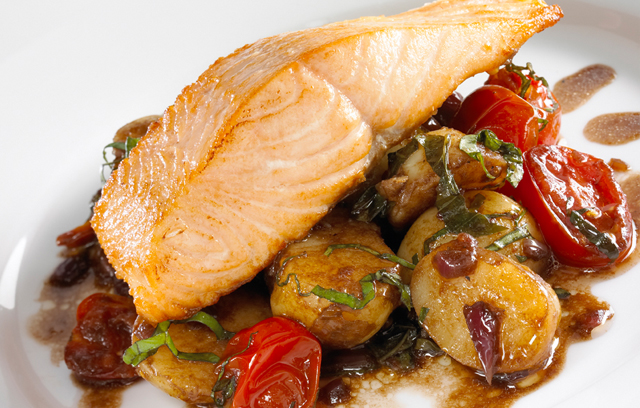 Salmon Fillets With Hot Potato Salad Recipes From Ocado Salmon Fillets With Hot Potato Salad Recipes From Ocado