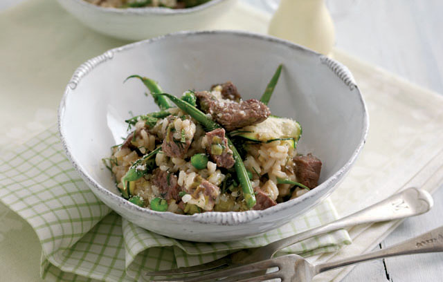 Welsh Lamb Risotto with Summer Vegetables and Herbs