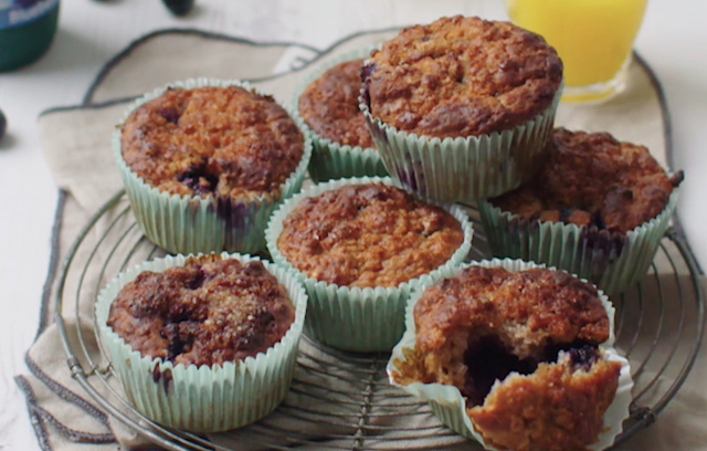 Activia Blueberry Muffins