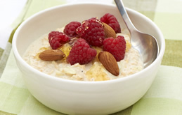 Bircher Muesli with Almonds and Agave Syrup