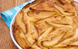 Ruth Clemen’s Baked Pear and Caramel Pancake Pudding