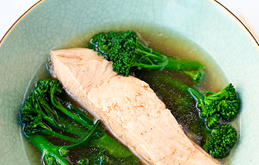 Poached Salmon Fillet with Lemongrass