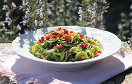 Courgetti with an Avocado Cream Sauce
