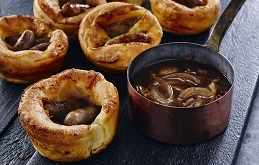 Mini Toads in the Hole with Onion Gravy
