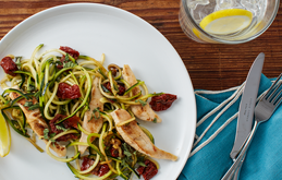 Courgetti with Chicken & Sundried Tomatoes