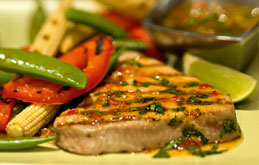 Chargrilled Tuna with Chilli and Lime
