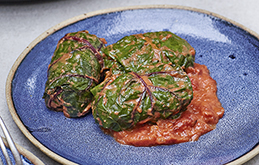 Chard Parcels with Mushrooms and Chestnuts