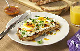 Egg and Whipped Ricotta Toast