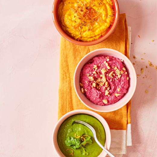 Carrot and cannellini bean houmous