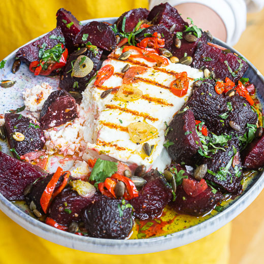 Chargrilled Feta and Beetroot Salad 