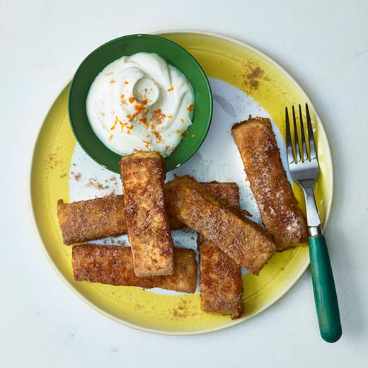 Sweet spiced French toast fingers