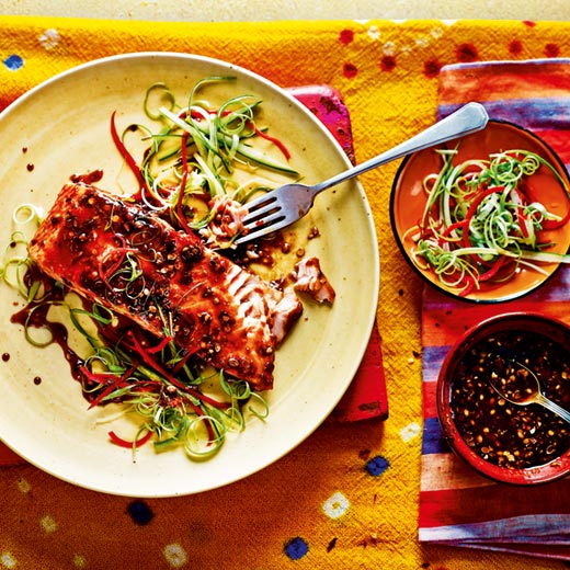 Marinated and Grilled Tamarind Salmon