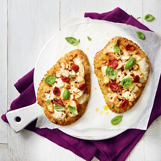 Indian-Style Naan Pizza
