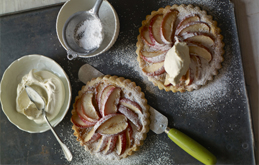 Pink Lady Apple Galettes with Vanilla Chantilly