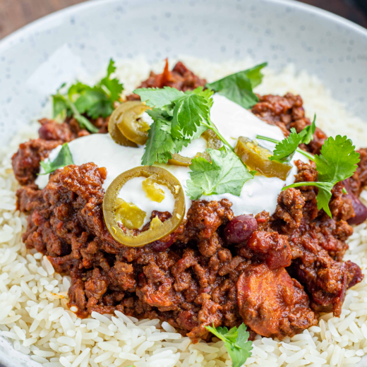 Hearty Slow-cooked Chilli Con Carne