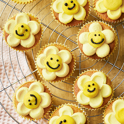 Happy Sunflower Choc Chip Cupcakes