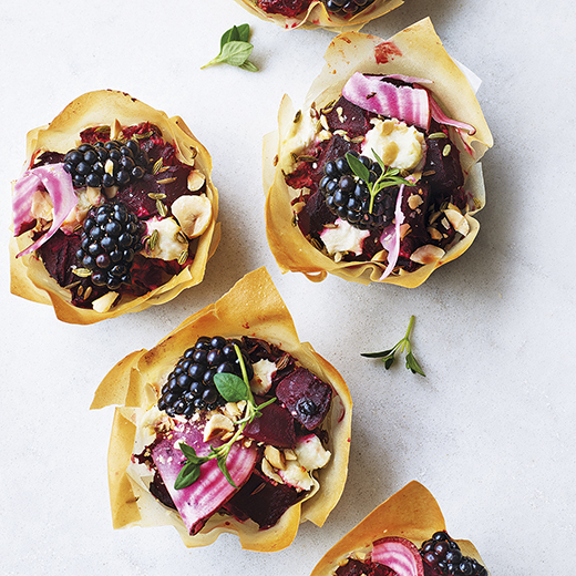 Mini Beetroot and Goat’s Cheese Tartlets