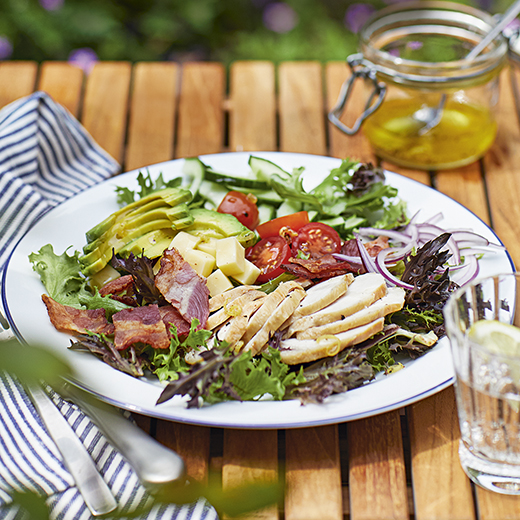 Cobb Salad with Easy Lemon Dressing