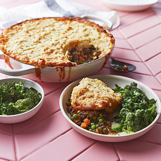 Veal Cottage Pie with Cheesy Marmite Mash