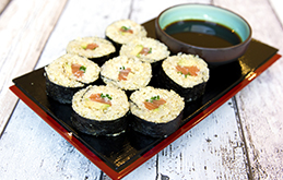 Quinoa Salmon and Avocado Sushi 