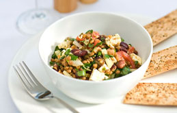 Lentil and Bean Salad with Feta