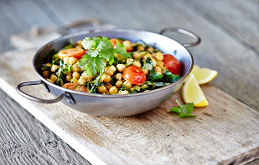 Chickpea, Spring Green & Coconut Curry