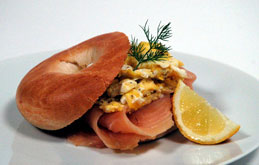 Perfect Scrambled Eggs With Smoked Salmon and a Toasted Bagel
