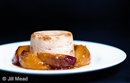 Baked Ricotta with Caramelised Peaches