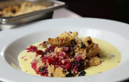 Blackberry and Apple Crumble