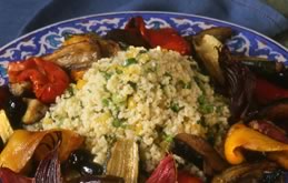 Minted Couscous with Roasted Vegetables