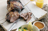 Butterflied Leg of Welsh Lamb with Orange, Soy and Thyme