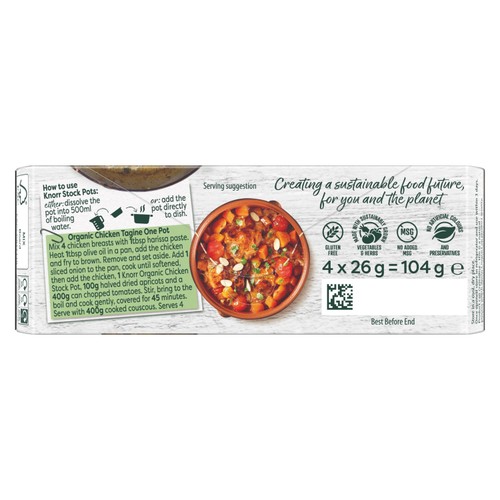 Knorr 4 Organic Chicken Stock Pot