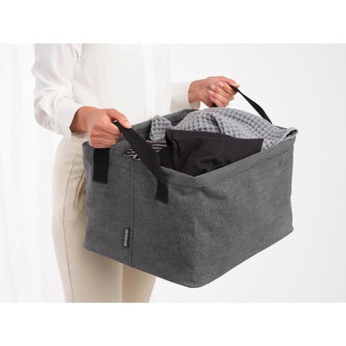 Brabantia 35 Litre Black Foldable Laundry Basket