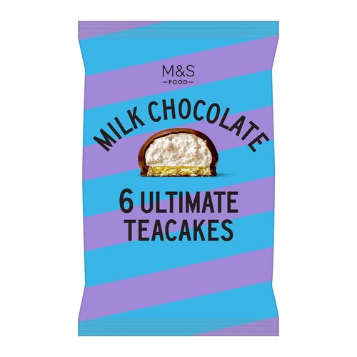 M&S 6 Ultimate Milk Chocolate Teacakes